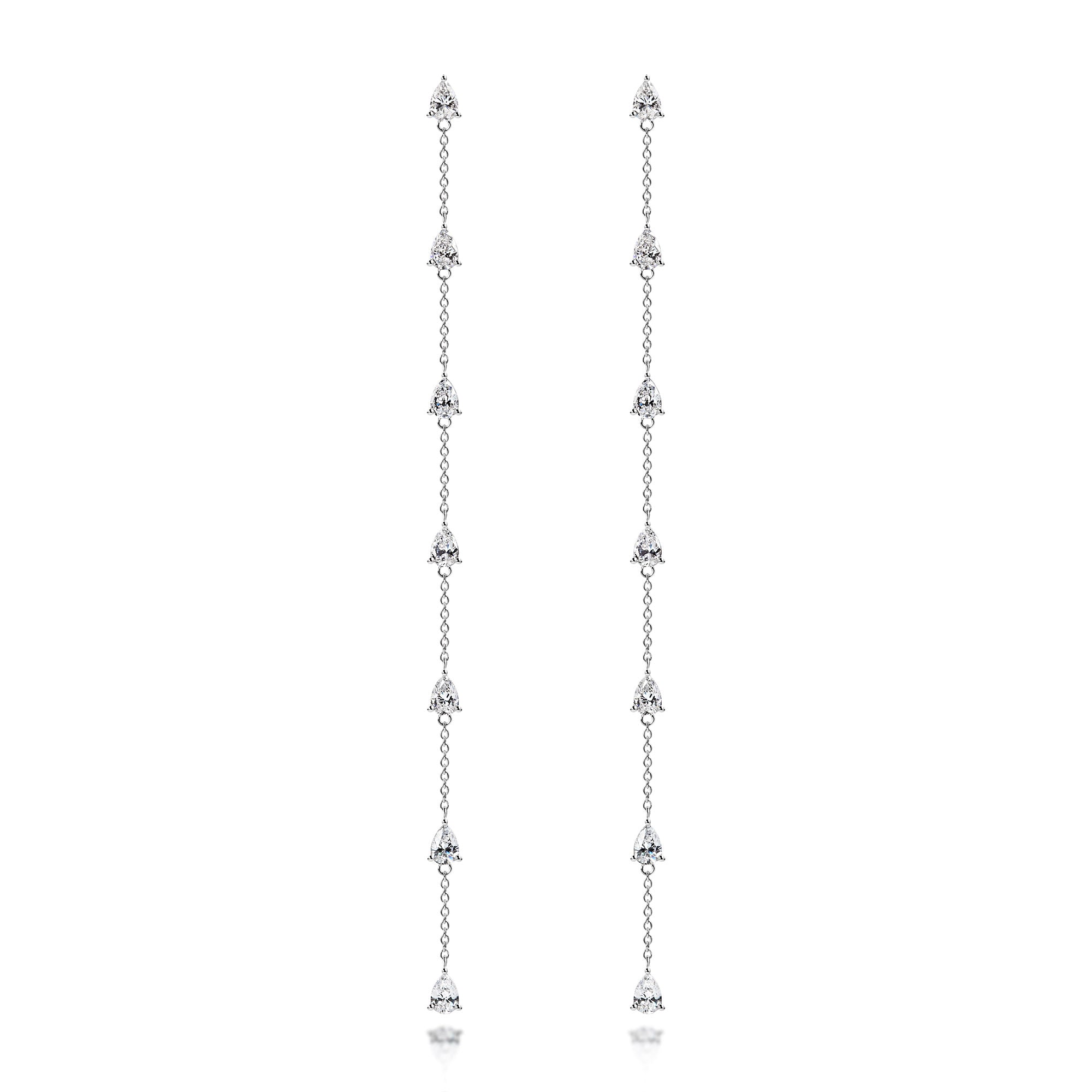 Pear-Cut Earrings