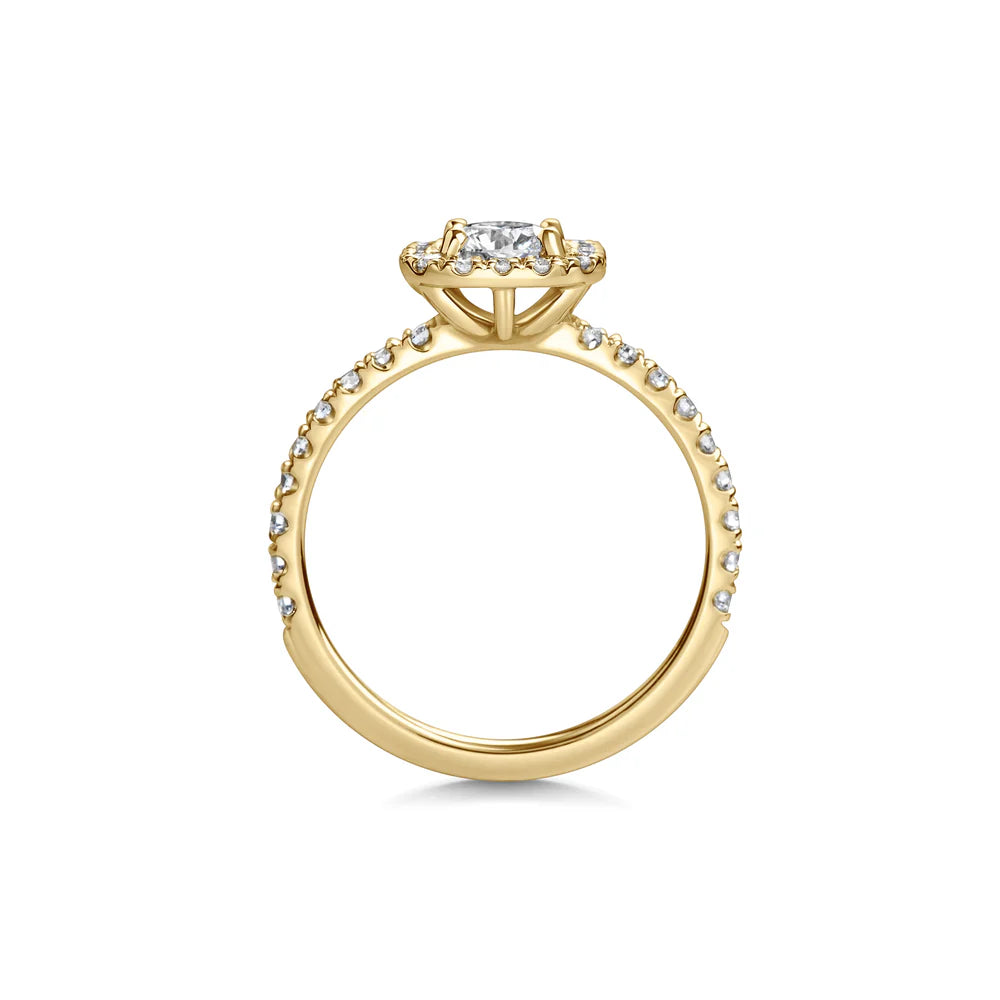 Martinez Round Halo Ring
