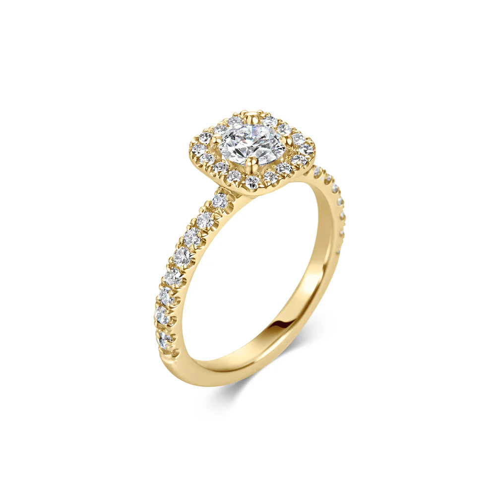 Martinez Round Halo Ring