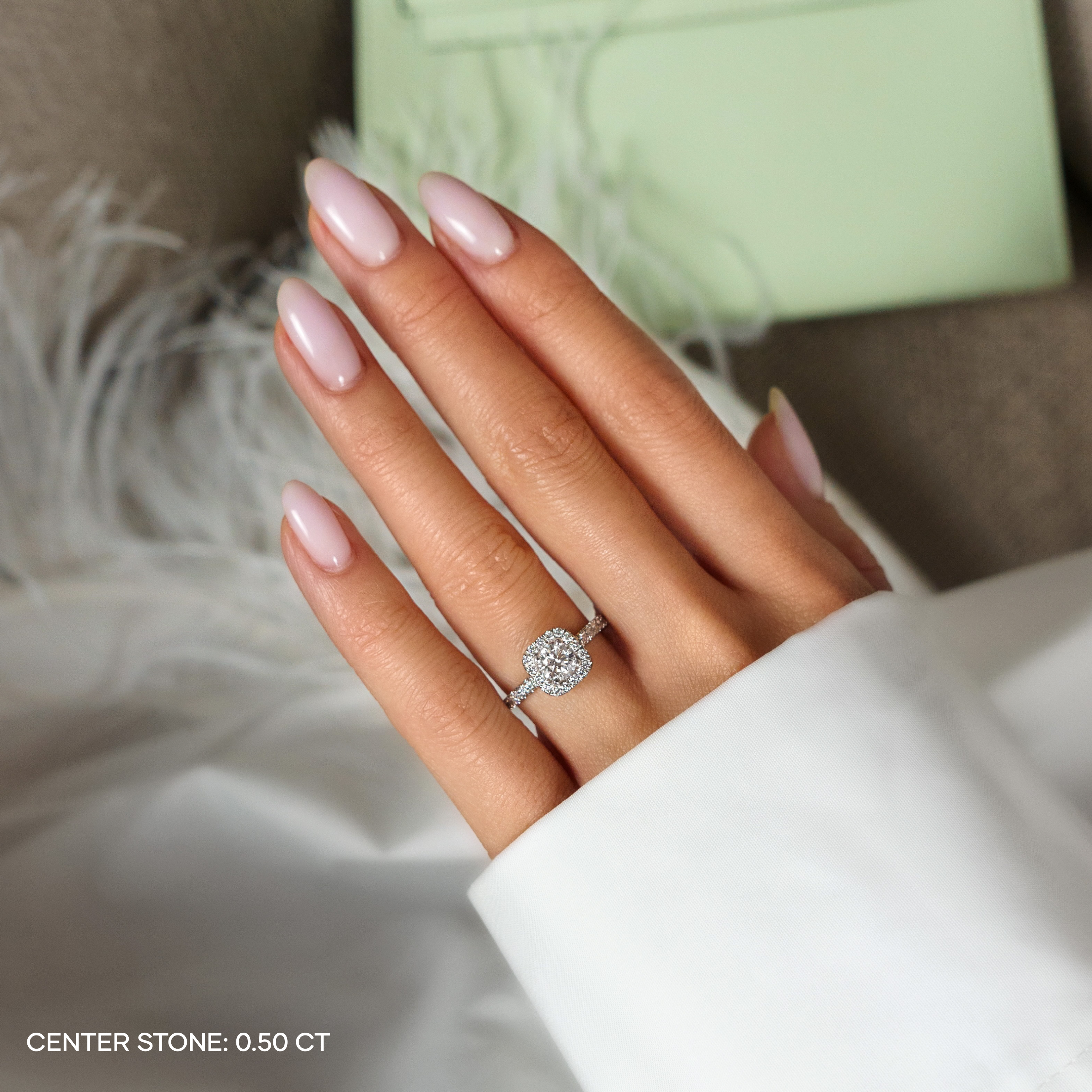 Martinez Round Halo Ring
