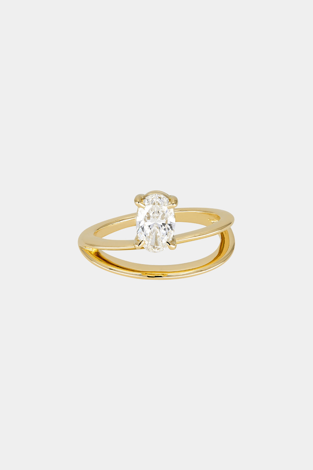 The Signature Double-Band Oval Solitaire