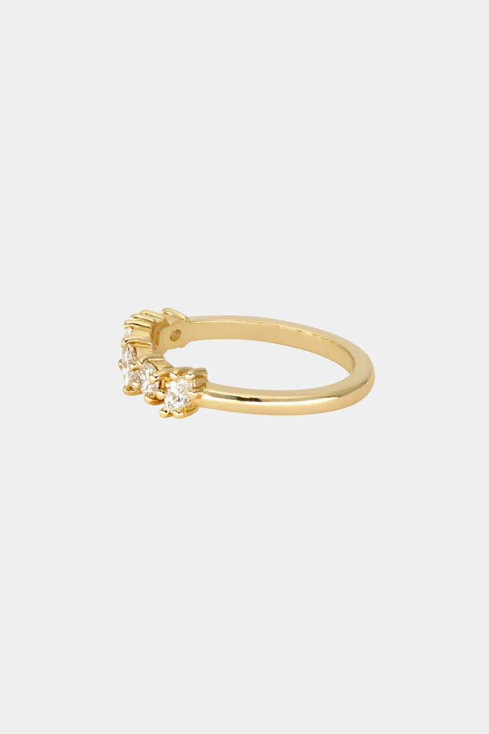 Scattered Diamond Ring