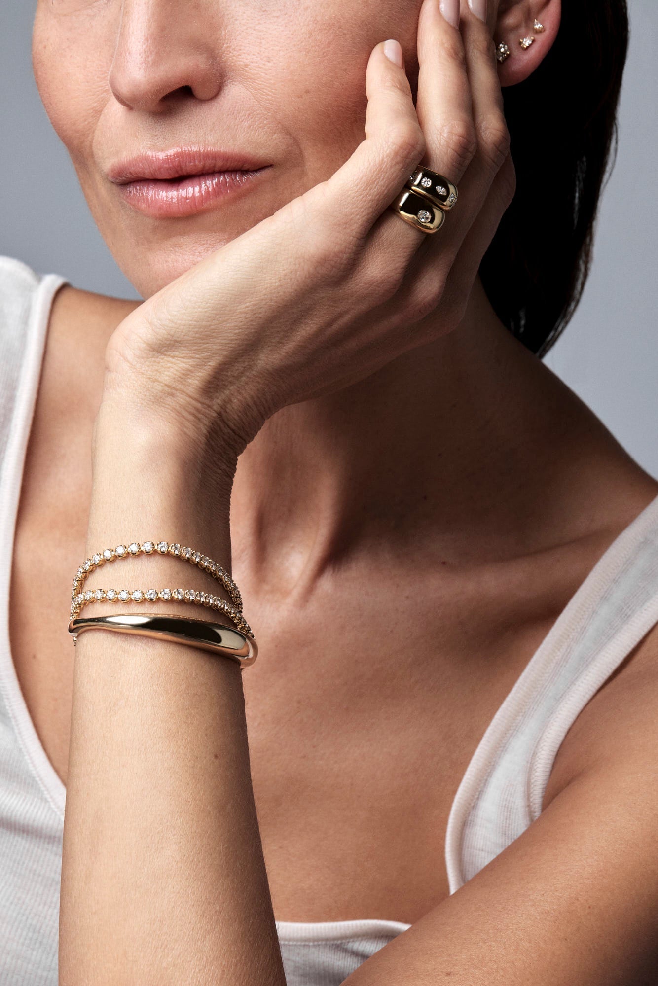 The Crown-Set Diamond Tennis Bracelet