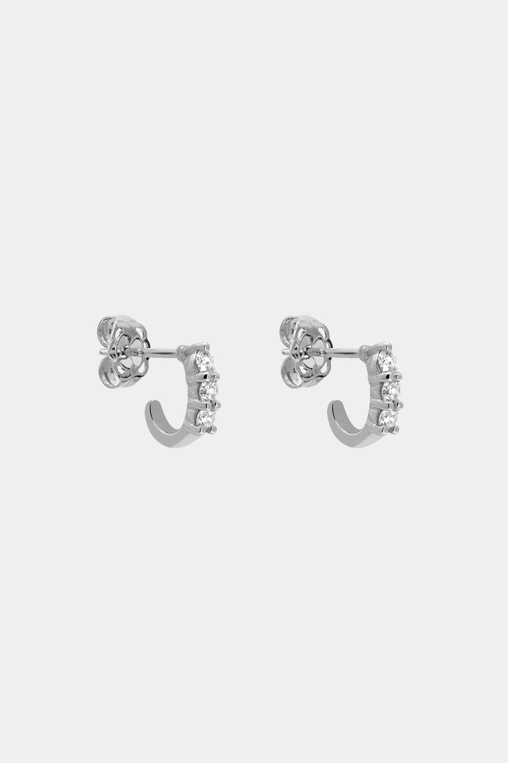 Hoop Diamond Earrings
