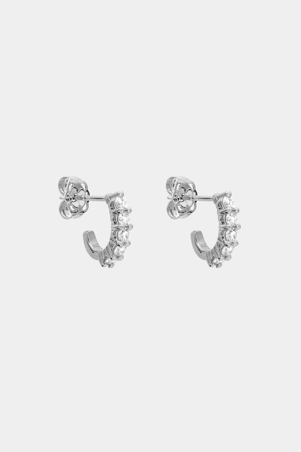 Hoop Diamond Earrings
