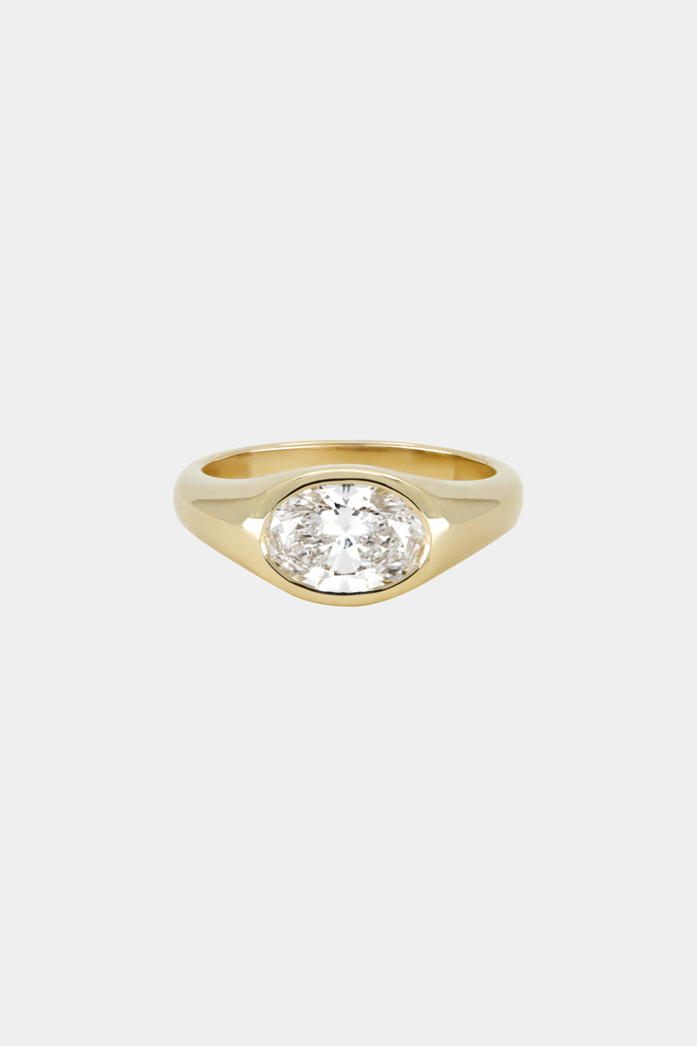 Insignia Oval Bezel Ring