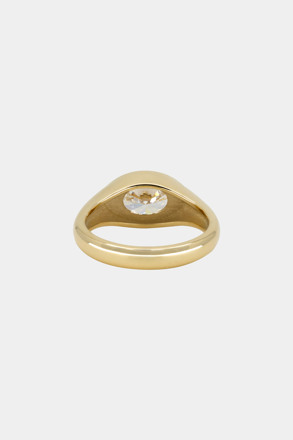 Insignia Oval Bezel Ring