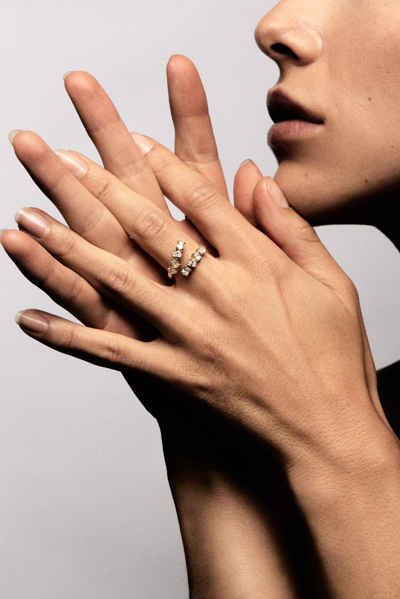 Mini Scattered Diamond Wrap Ring