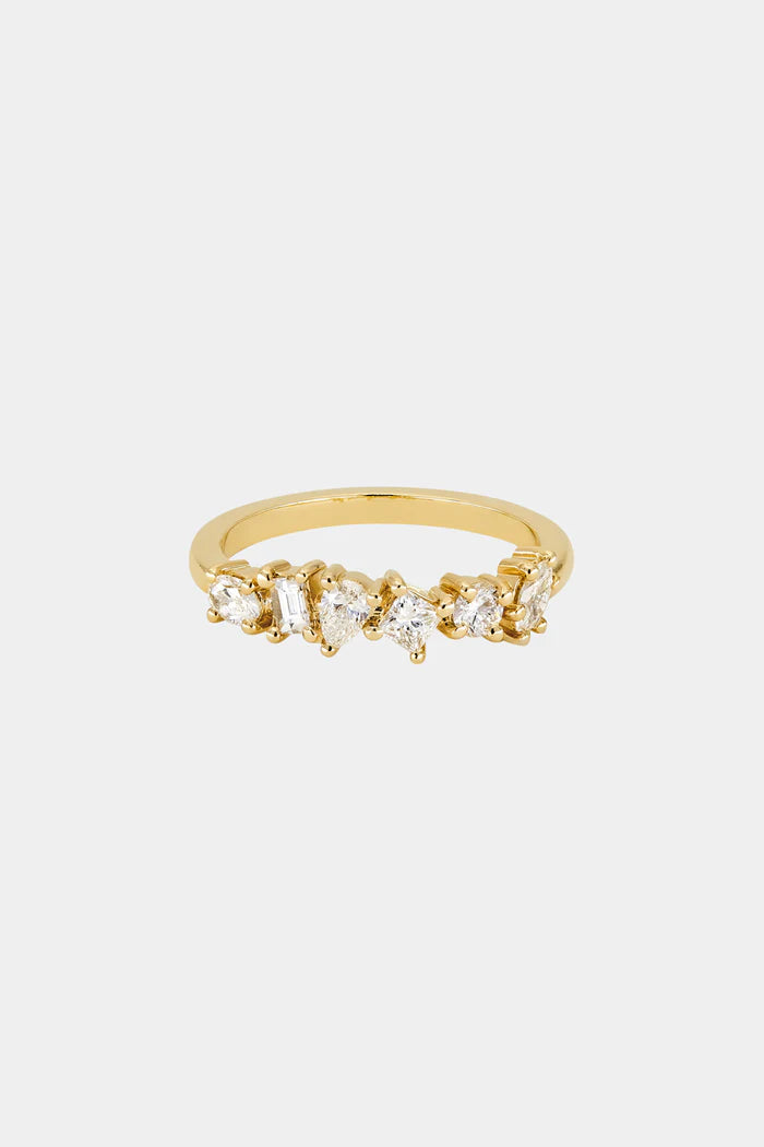 Scattered Diamond Ring