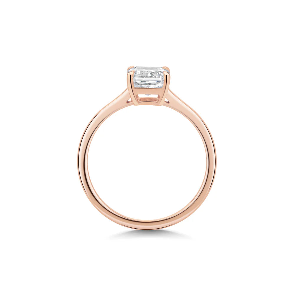 Lydia Emerald-Cut Solitaire Ring
