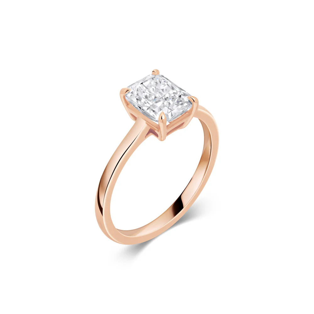 Lydia Emerald-Cut Solitaire Ring