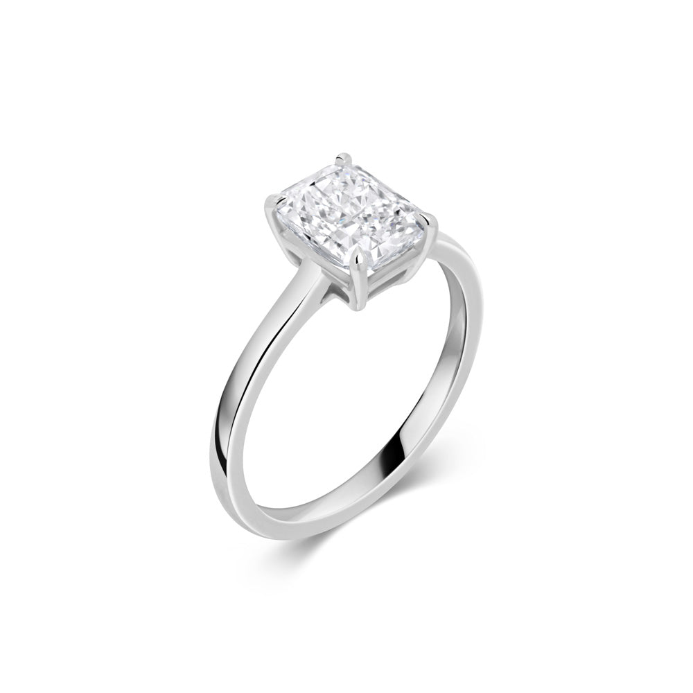 Lydia Emerald-Cut Solitaire Ring