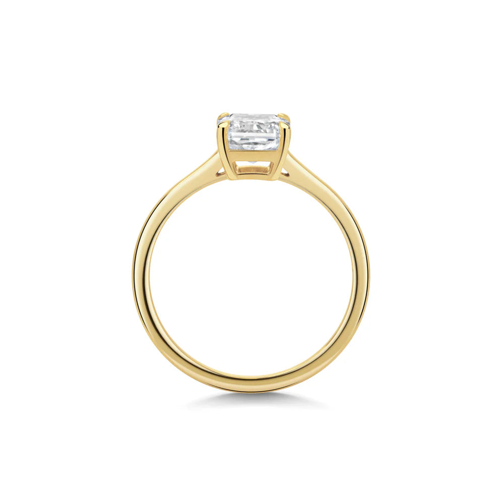 Lydia Emerald-Cut Solitaire Ring