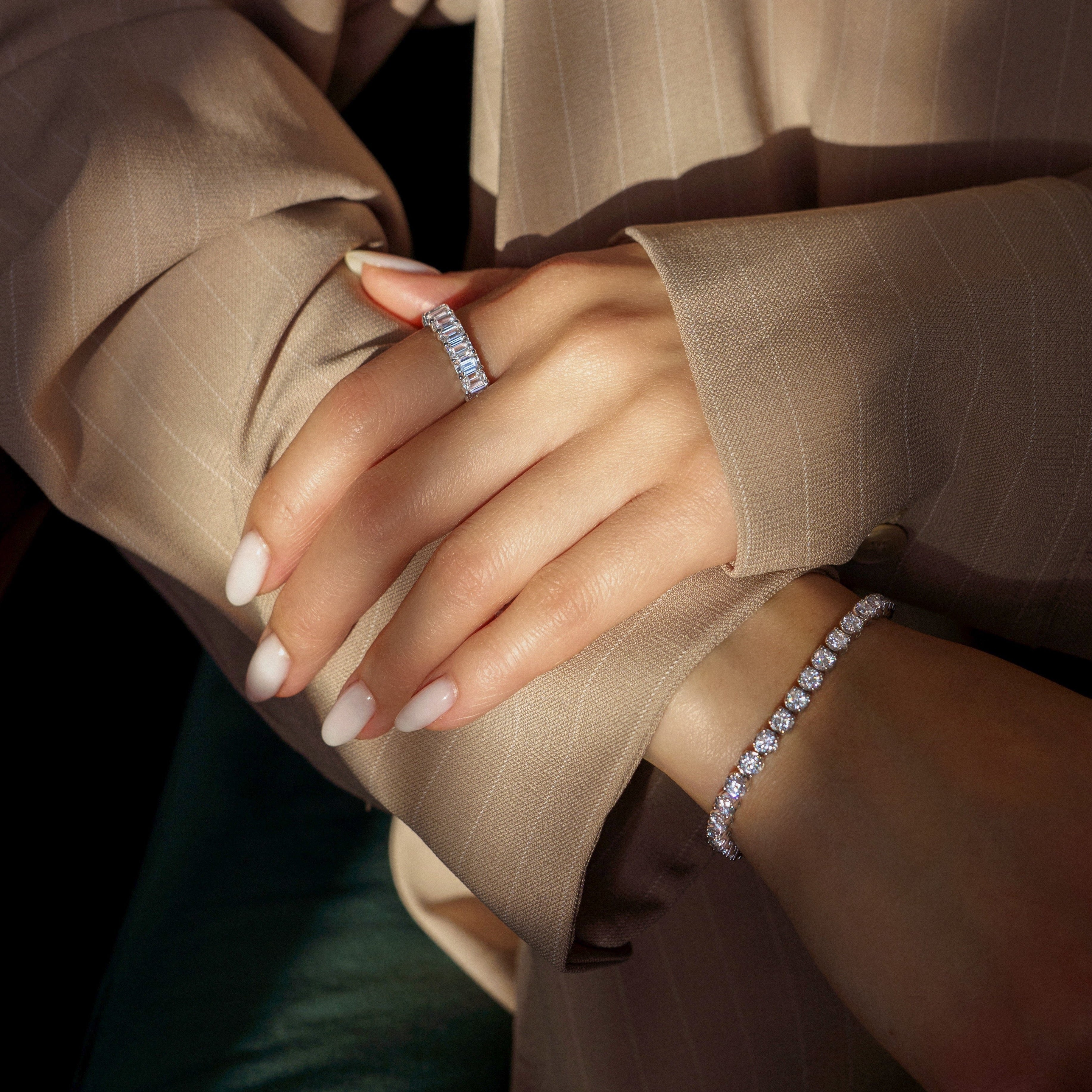 Ellen Emerald Eternity Band