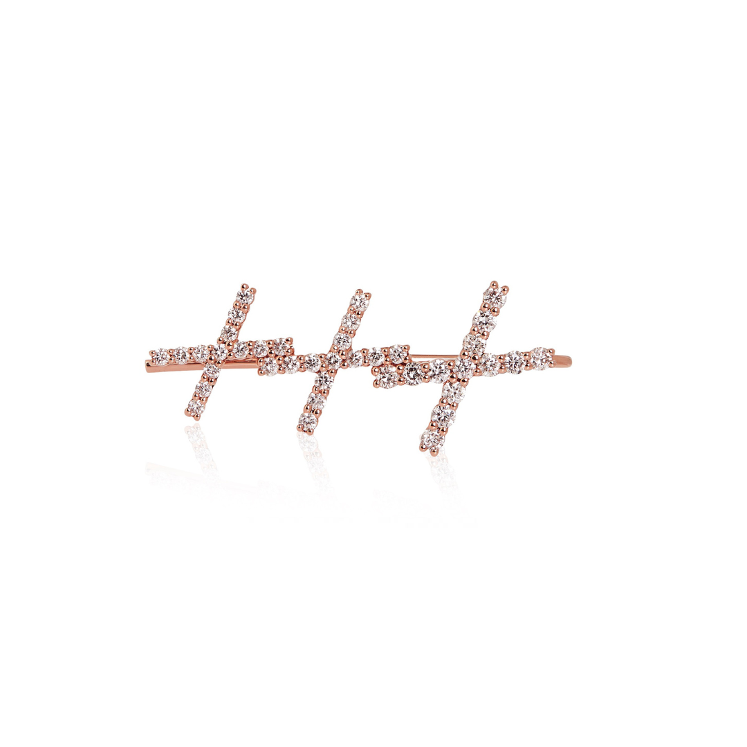 Ear Cuff Diamond Earrings