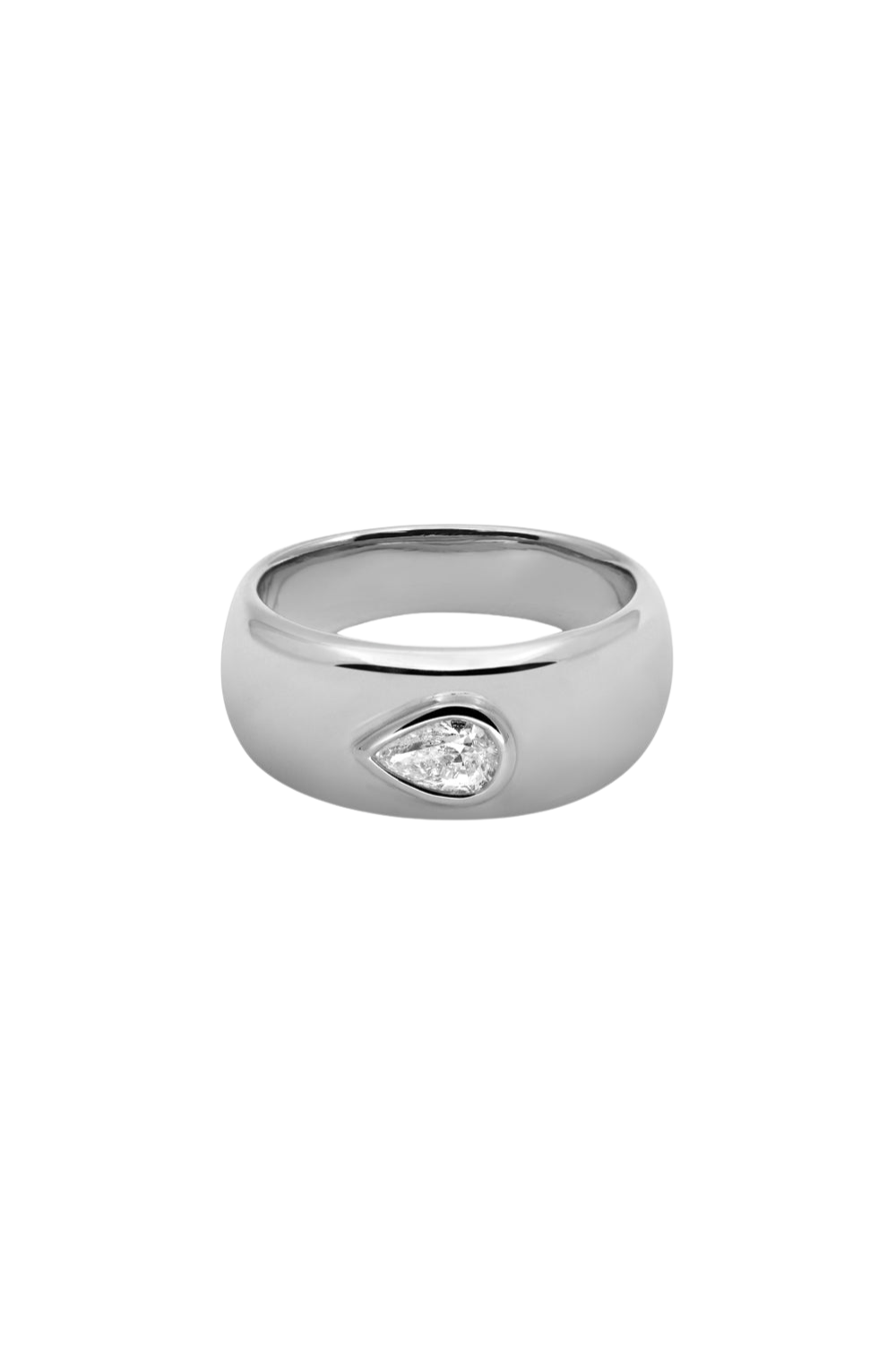 Luxe Pear Bezel Statement Ring