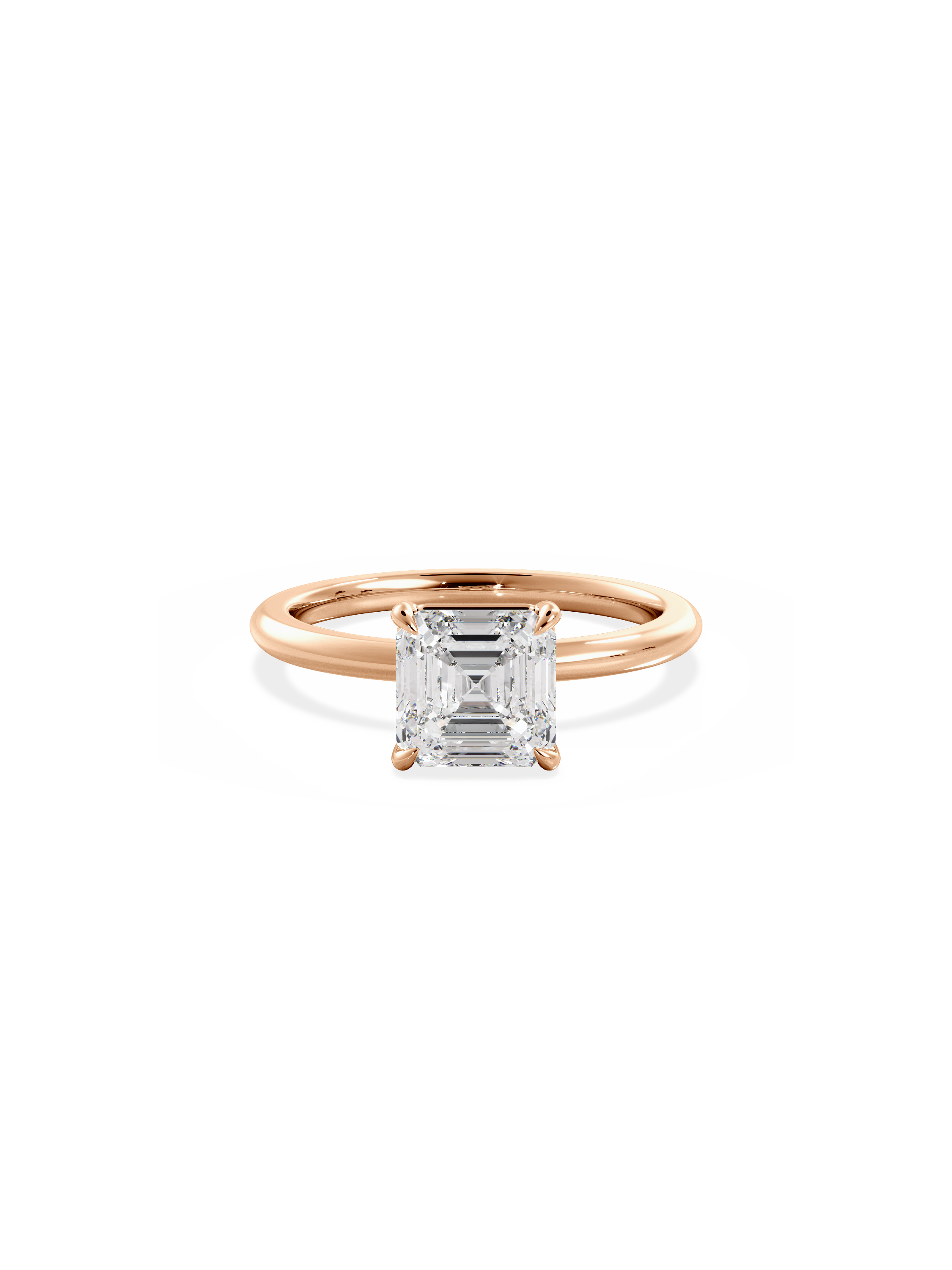 Kishani Royal 2.0ct Asscher Solitaire Ring