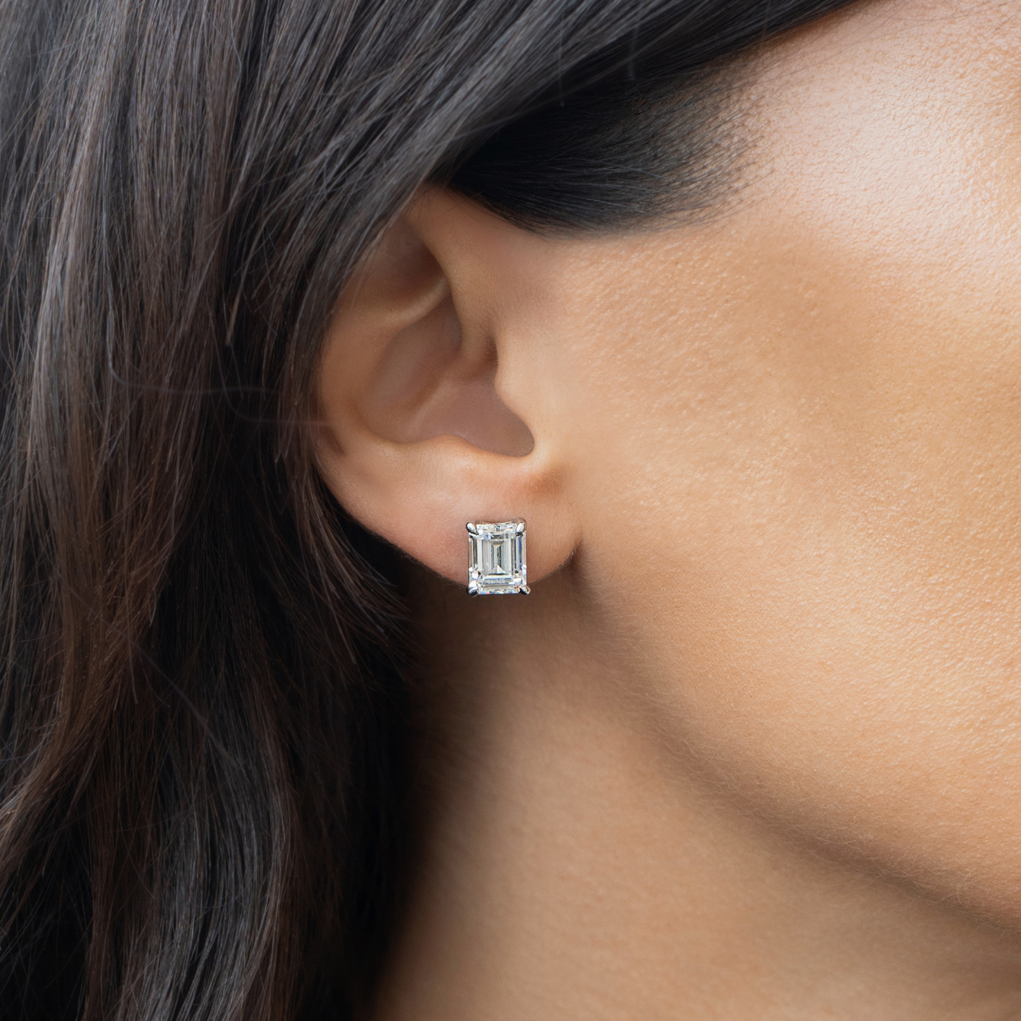 Kishani Lumina 1.5ct Emerald-Cut Studs