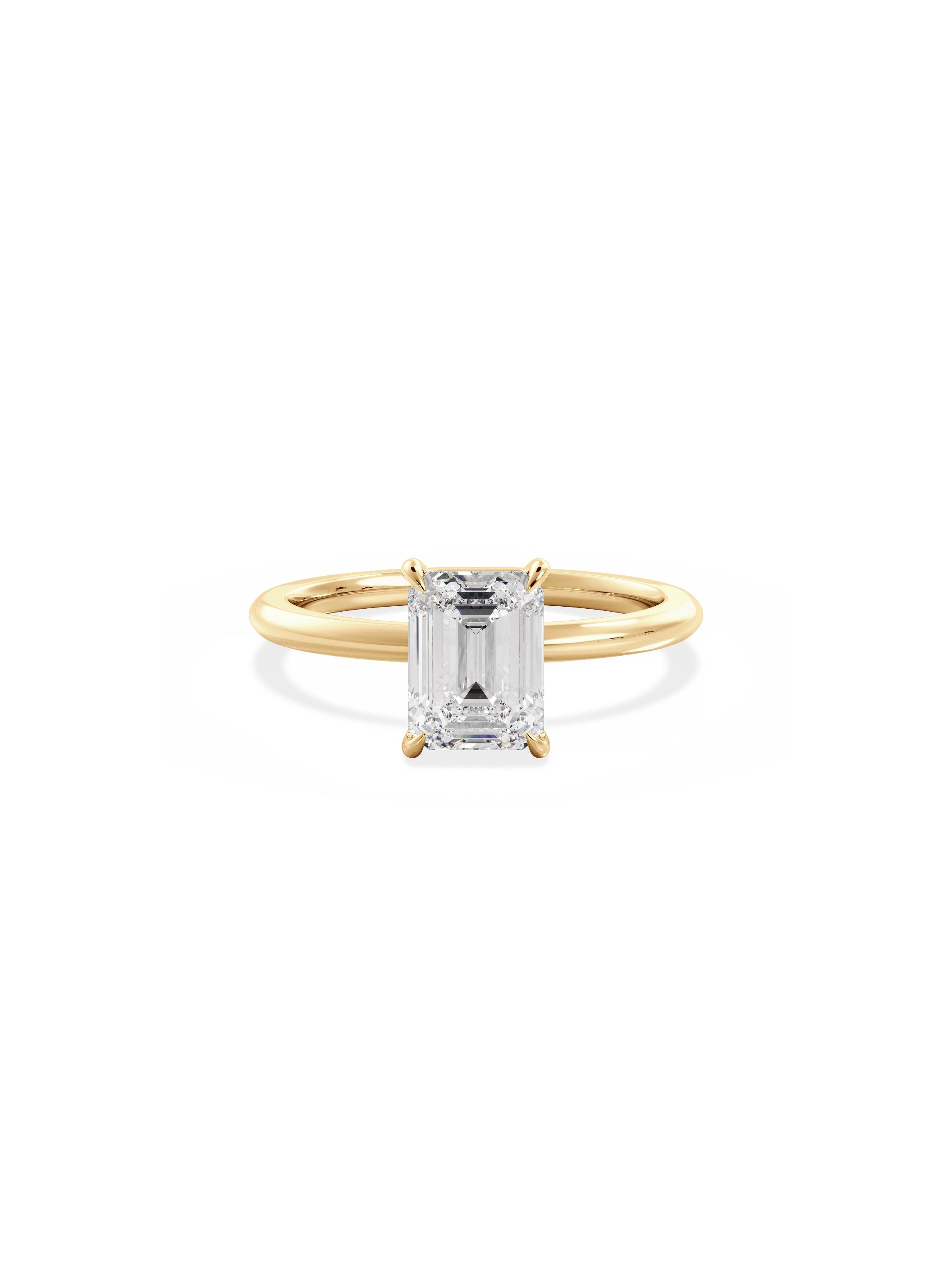 Kishani Lydia 2.0ct Emerald-Cut Solitaire Ring