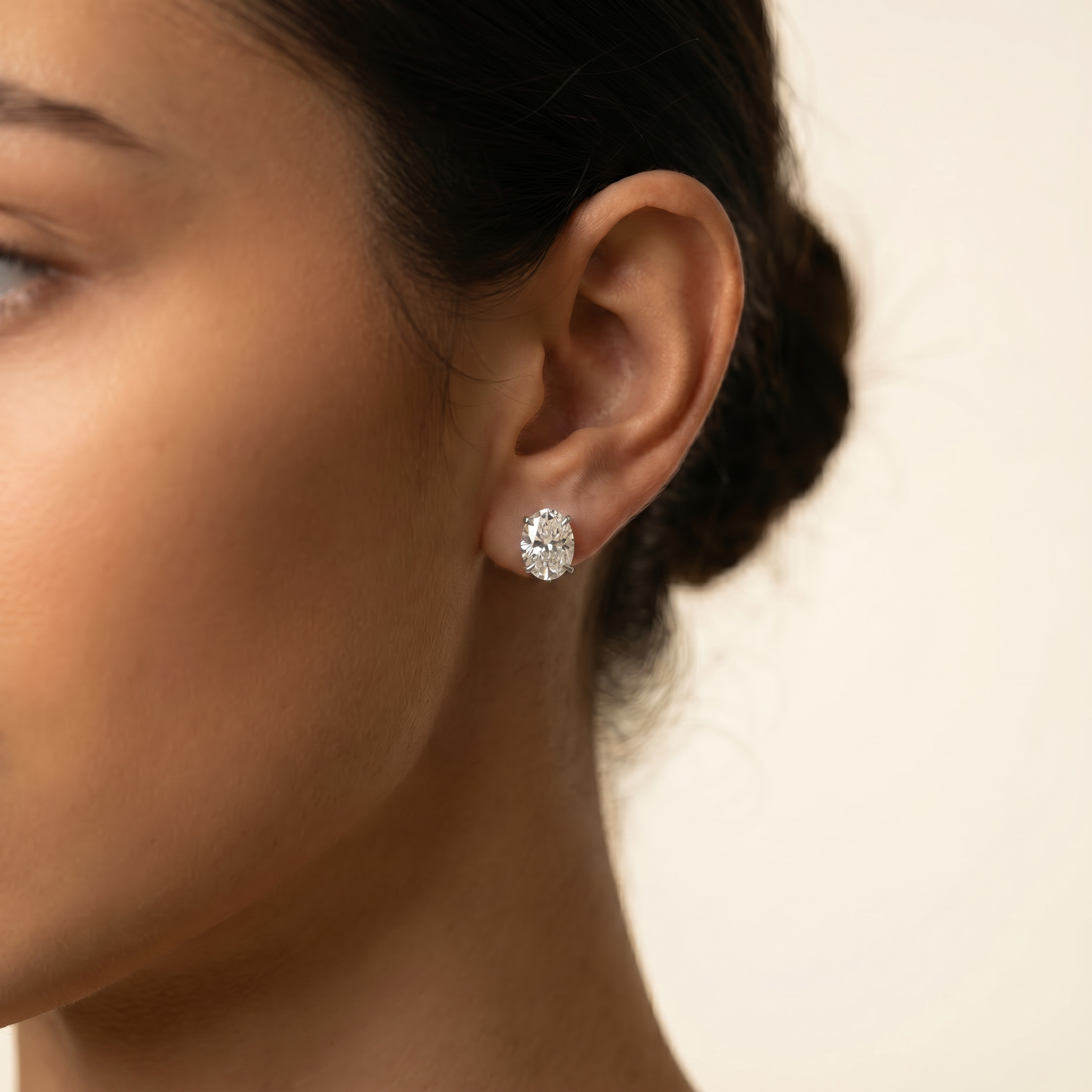 Kishani Aura 1.5ct Oval Diamond Studs