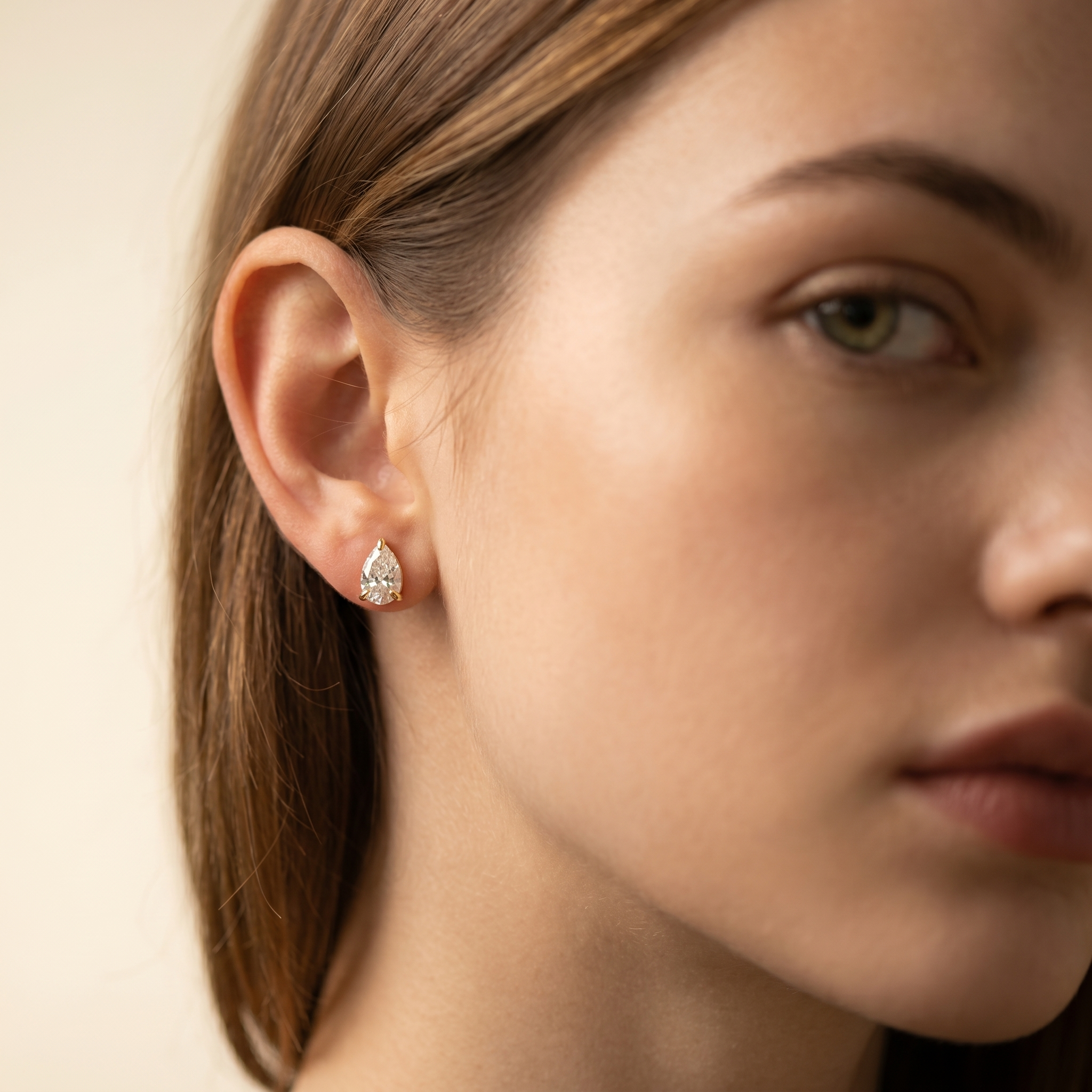 Kishani Celestial 1.5ct Pear Diamond Studs