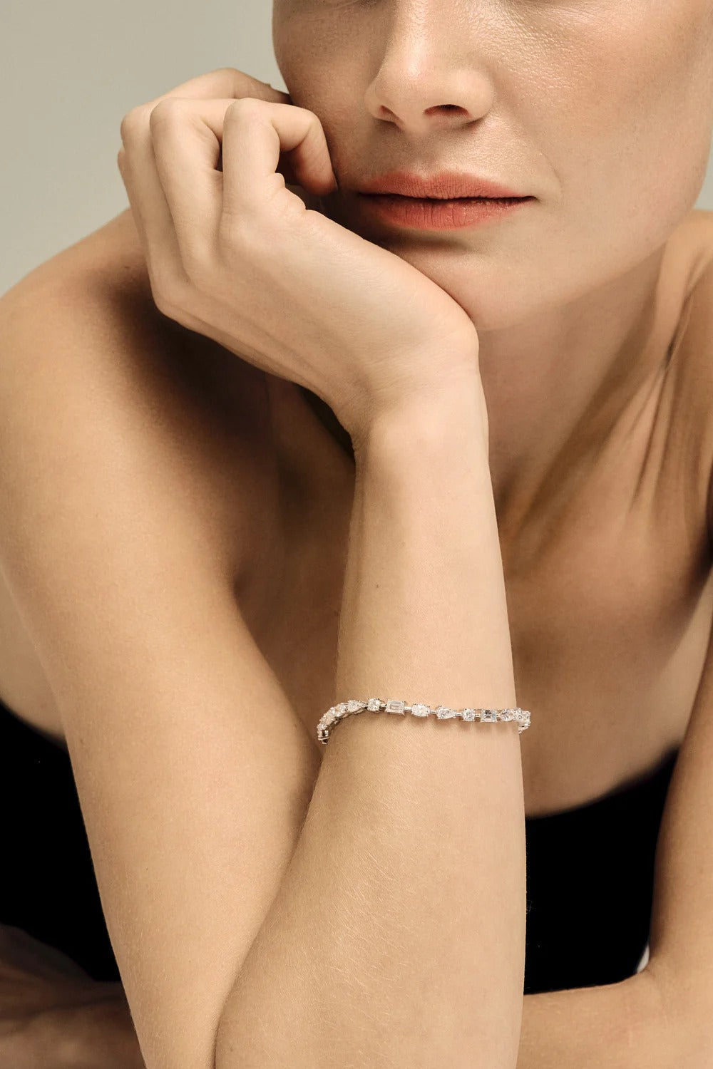 Kishani Mosaic Mixed-Cut Tennis Bracelet