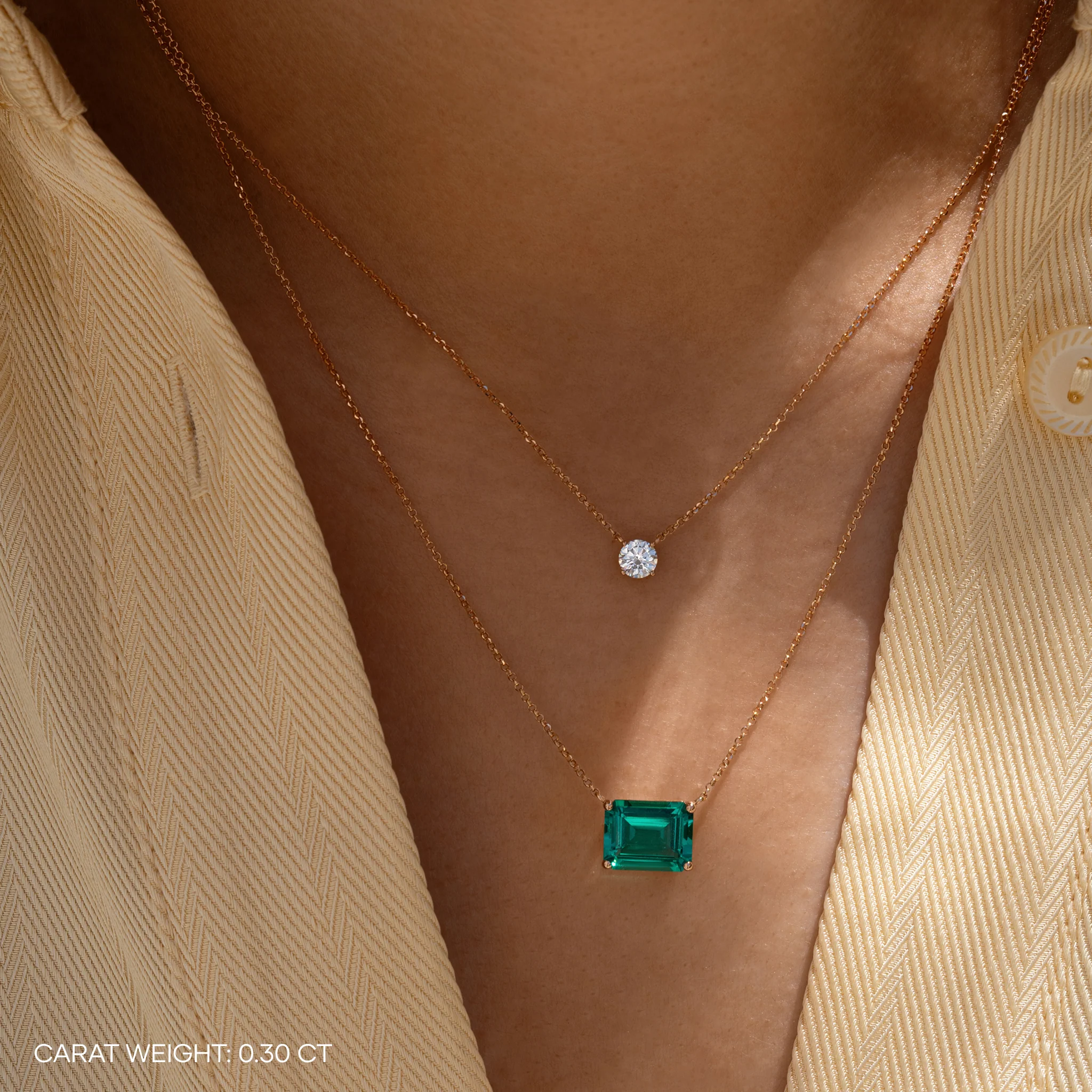 Kishani Nova Round Brilliant Necklace