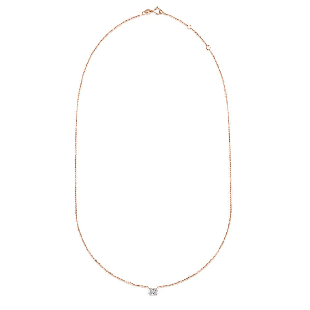 Kishani Riva Oval Diamond Necklace