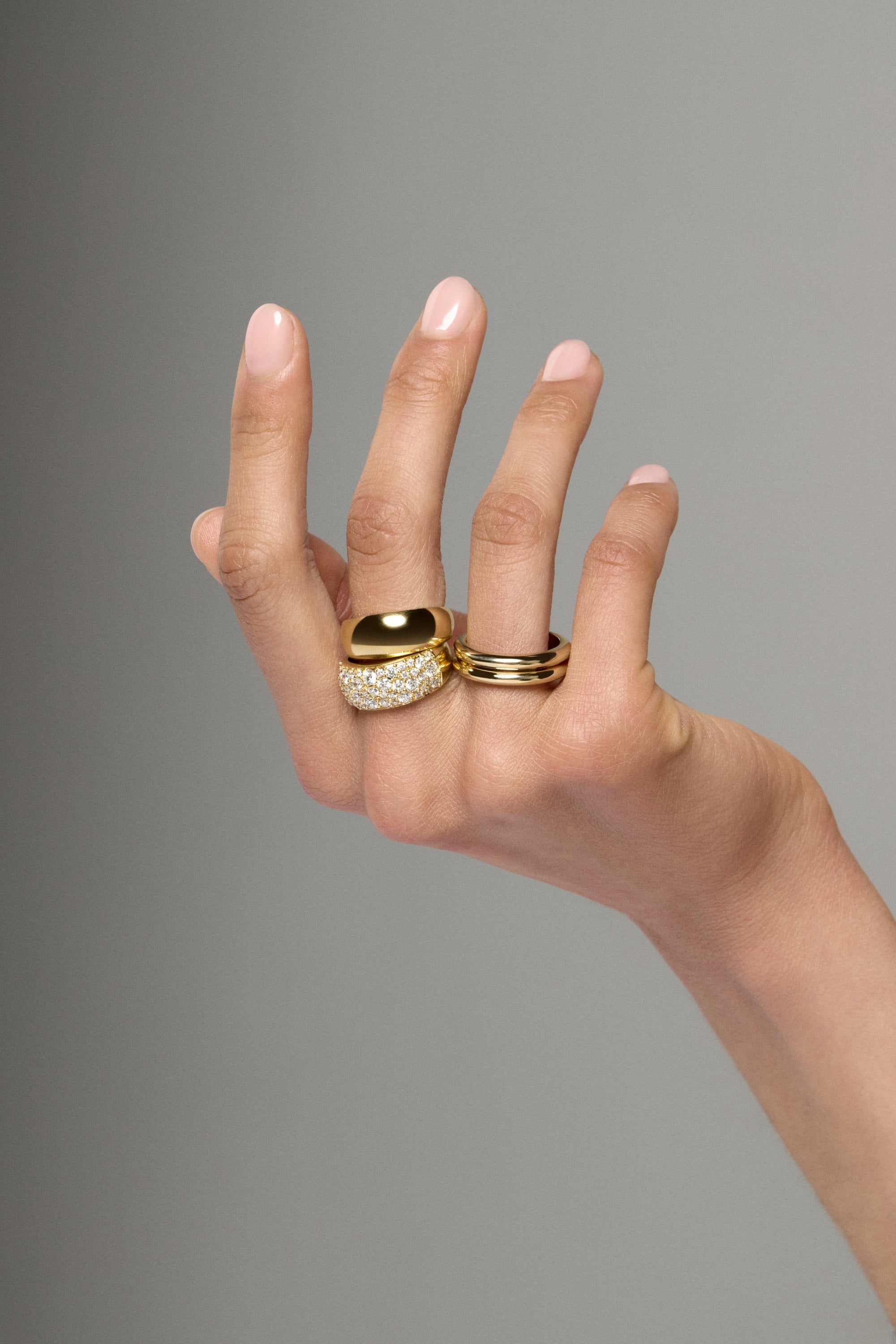 Pave Diamond Blob Ring