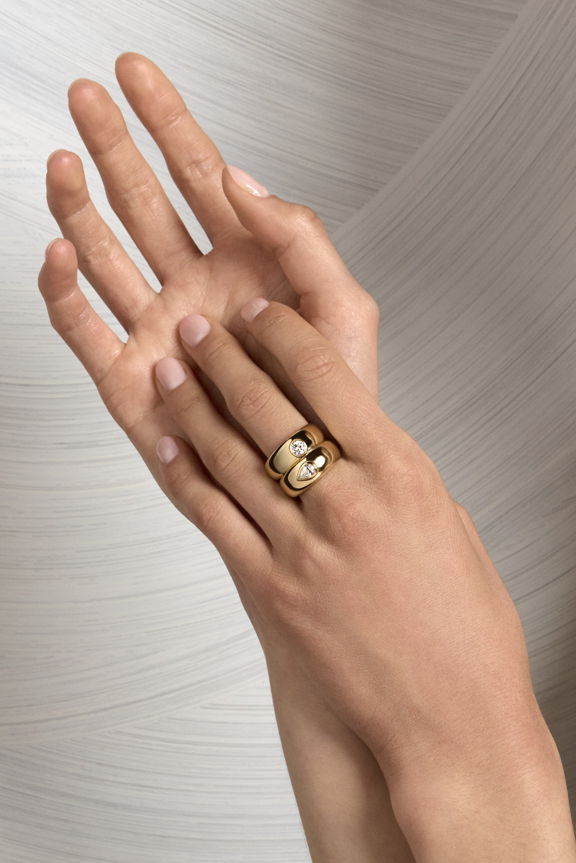Luxe Pear Bezel Statement Ring