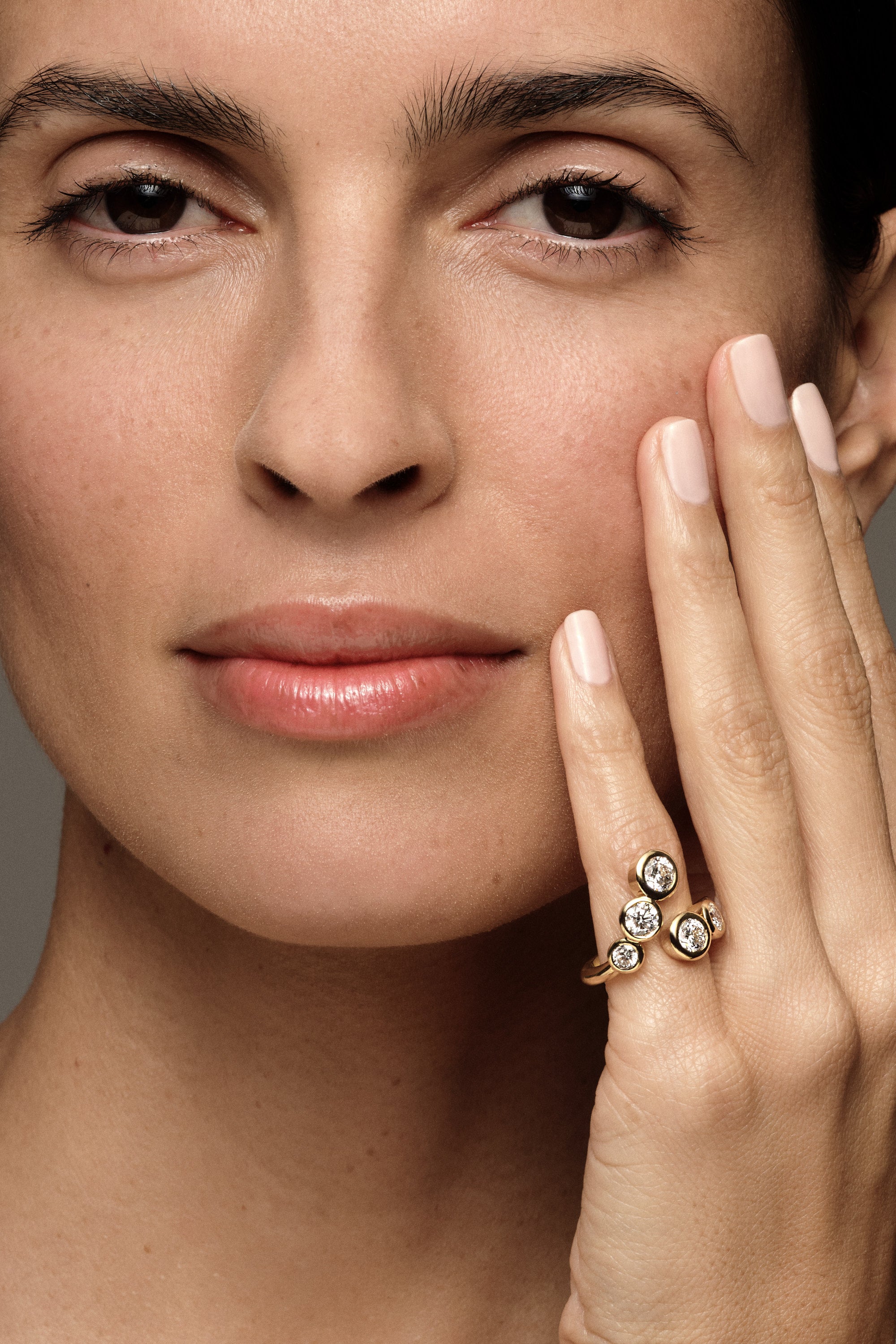 The Round Diamond Bezel Wrap Ring