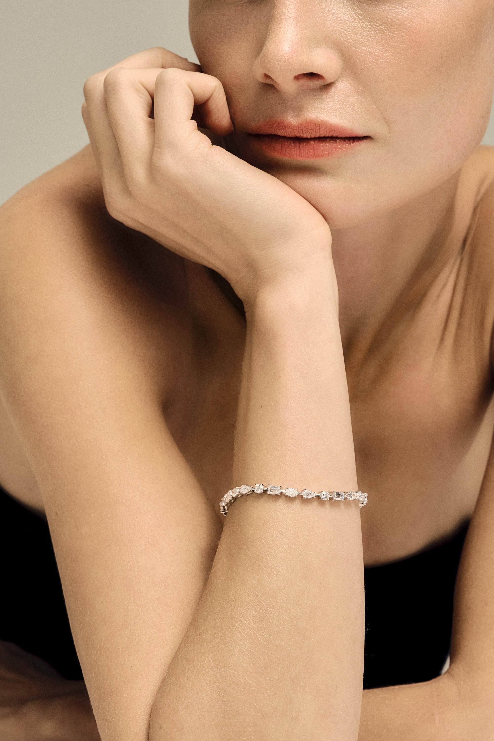 The Scattered Diamond Tennis Bracelet